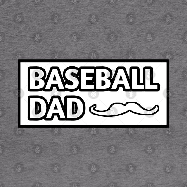 Baseball Dad, Gift for Baseball Players With Mustache by BlackMeme94